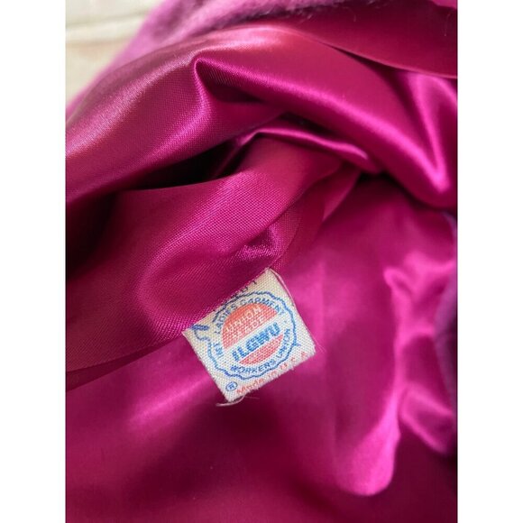 Vintage Jane Chafant Magenta Button Front Union Tag Coat - Med/Large - Picture 12 of 13